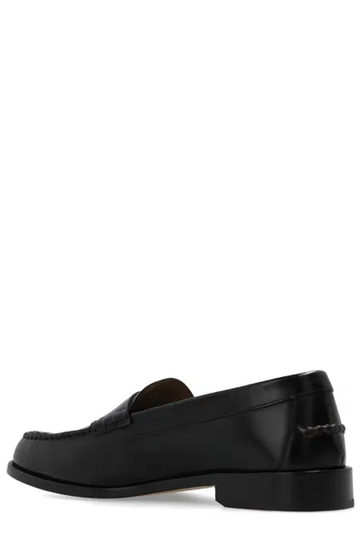 Shop Paul Smith Lido Leather Loafers In Black