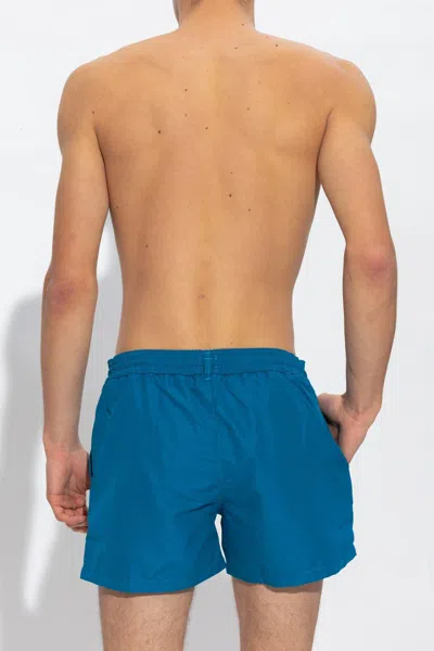 Shop Paul Smith Swimming Shorts With Patch In Blue
