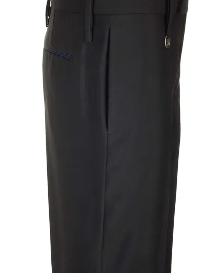 Shop Burberry Tailored Trousers In Black