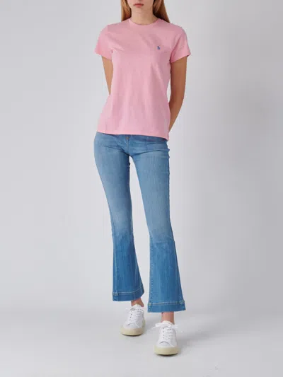 Shop Polo Ralph Lauren Cotton T-shirt In Rosa