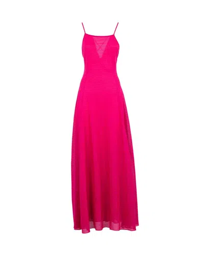 Shop Emporio Armani Dresses Fuchsia In Rosa Elettrico