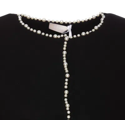 Shop Liu •jo Pearls Jacket Liu-jo In Black