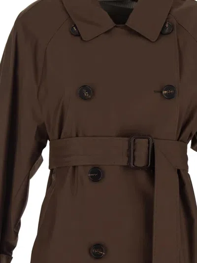 Shop Max Mara The Cube Titrench Jacket In Brown