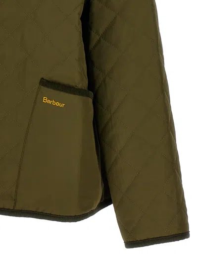 Shop Barbour Glamis Hooded Jacket  In Military Green