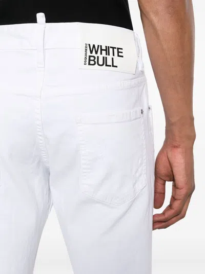 Shop Dsquared2 Jeans White In C