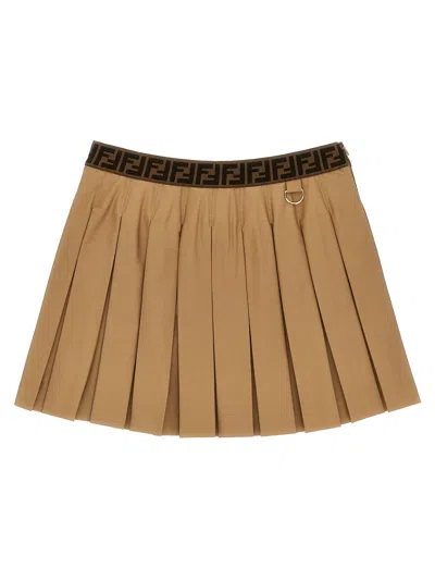 Shop Fendi Pleated Skirt