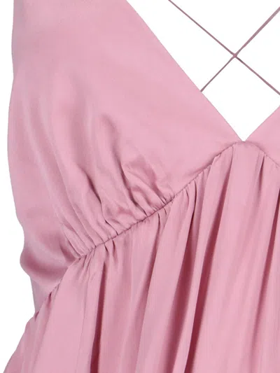 Shop Zimmermann Crossed Maxi Dress In Pink