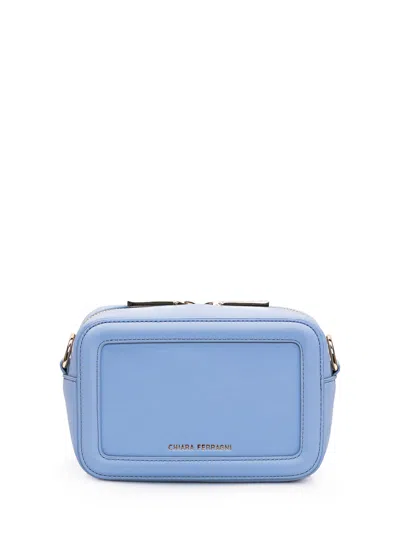 Shop Chiara Ferragni Camera Bag Eyelike  In Light Blue