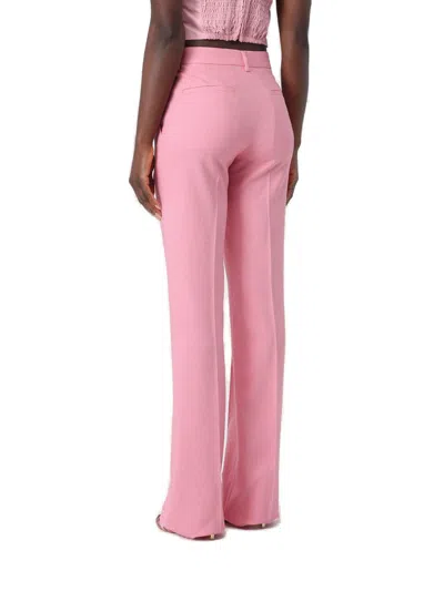 Shop Msgm Straight-leg Pleated Tailored Trousers