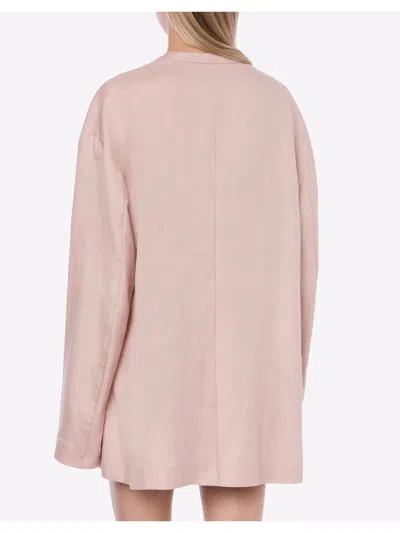Shop Philosophy Di Lorenzo Serafini Light Pink Linen Blend Blazer