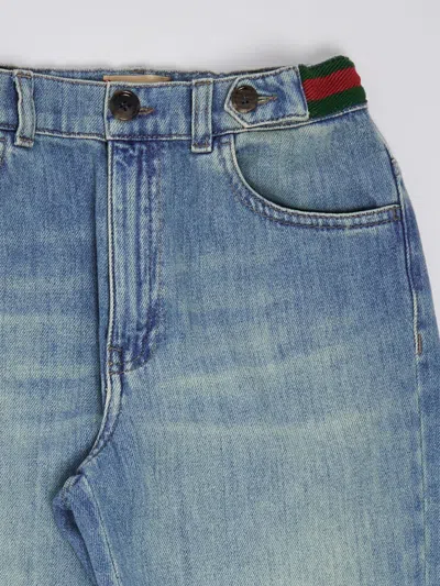 Shop Gucci Organic Jeans Jeans In Denim Chiaro