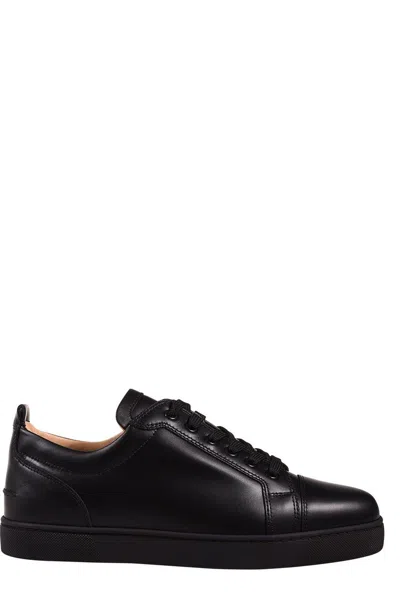 Shop Christian Louboutin Louis Junior Low-top Sneakers In Black