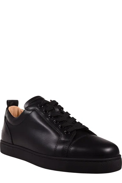 Shop Christian Louboutin Louis Junior Low-top Sneakers In Black