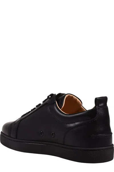 Shop Christian Louboutin Louis Junior Low-top Sneakers In Black