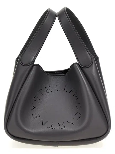 Shop Stella Mccartney Logo Handbag In Grey