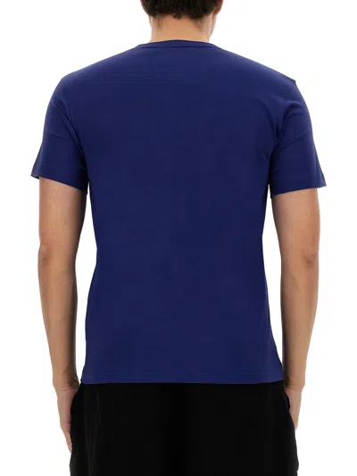 Shop Comme Des Garçons T-shirt With Logo In Blue