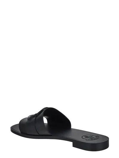 Shop Moncler Mon Slide Sandal In Black