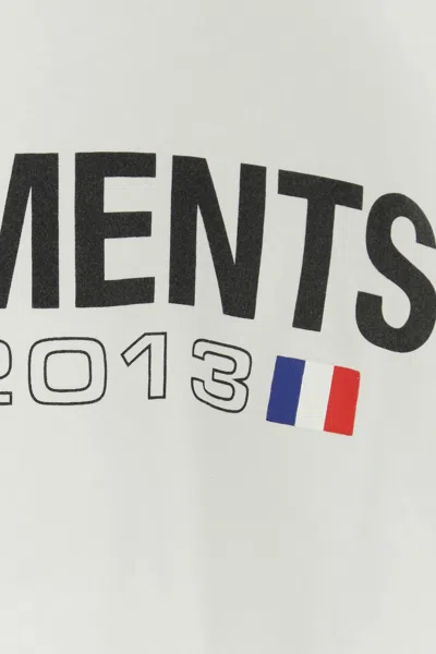 Shop Vetements White Cotton Oversize T-shirt