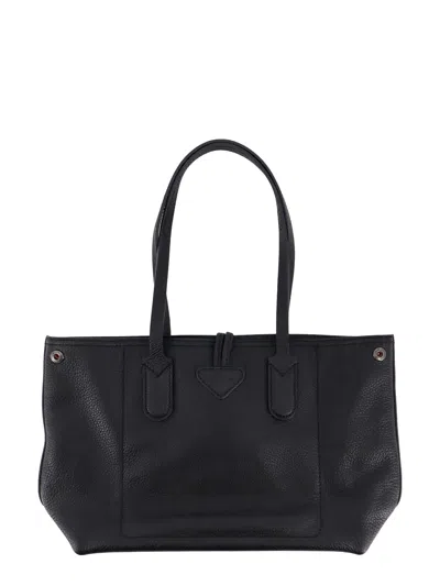 Shop Longchamp Roseau Essential Shoulder Bag In Black