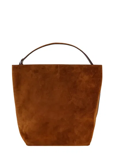 Shop Totême Shoulder Bag In Brown