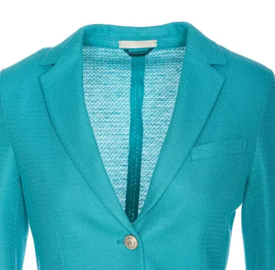 Shop Circolo 1901 Single Breasted Buttons Jacket In Green