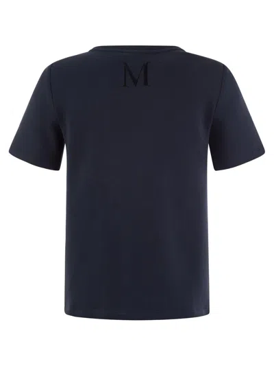 Shop 's Max Mara Logo Embroidered Crewneck T-shirt In Blue