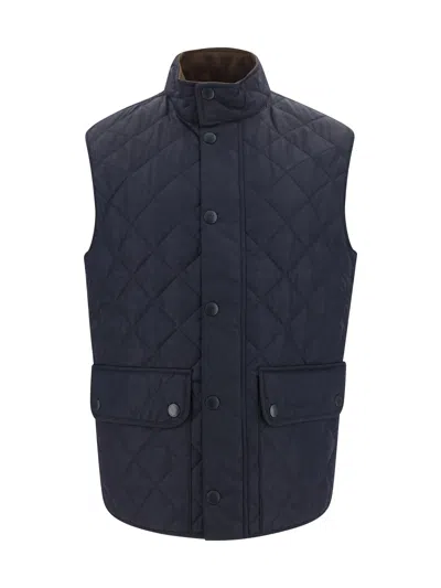 Shop Barbour New Lowerdale Vest In Blue