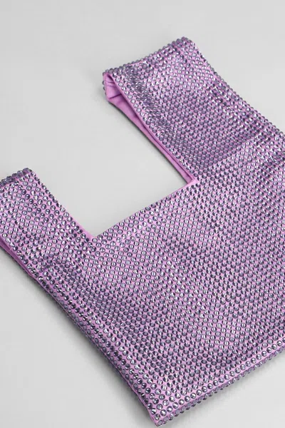 Shop Giuseppe Di Morabito Hand Bag In Lilla Polyester In Lilac