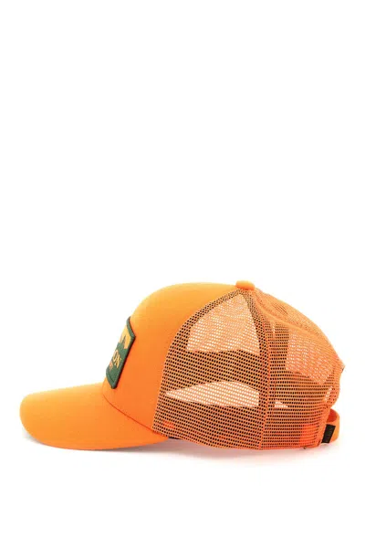 Shop Filson Logger Mesh Baseball Cap In Orange