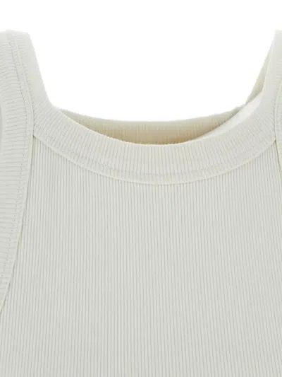 Shop Closed Cotton Tank Top In White
