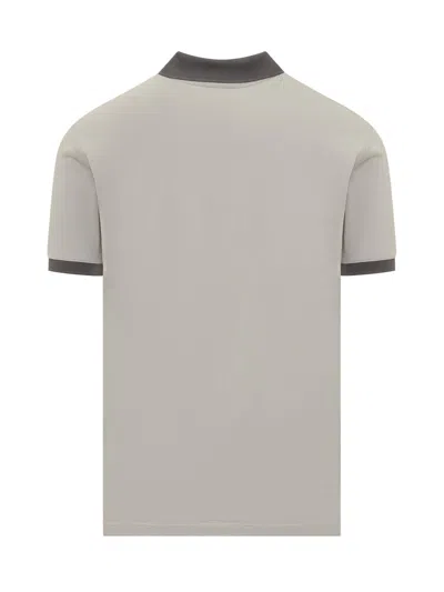 Shop Emporio Armani Polo Shirt In Grey