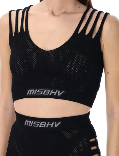 Shop Misbhv Future Sport Mesh Top In Black