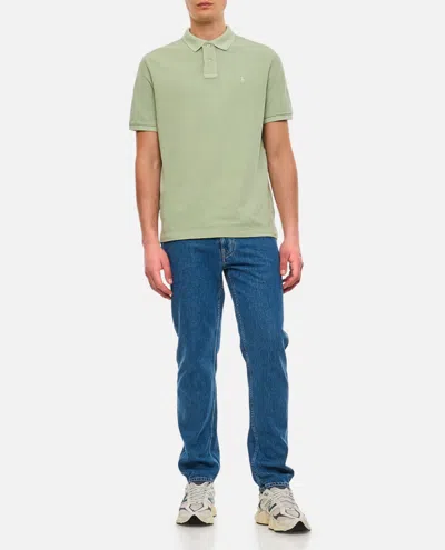 Shop Polo Ralph Lauren Cotton Polo Shirt In Green