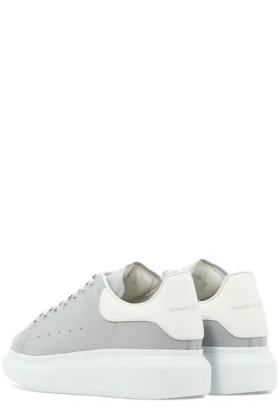 Shop Alexander Mcqueen Oversized Low-top Sneakers In Grey