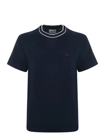 Shop Lacoste T-shirt In Blu Scuro