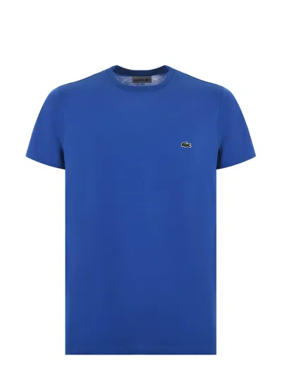 Shop Lacoste T-shirt In Blu Cobalto
