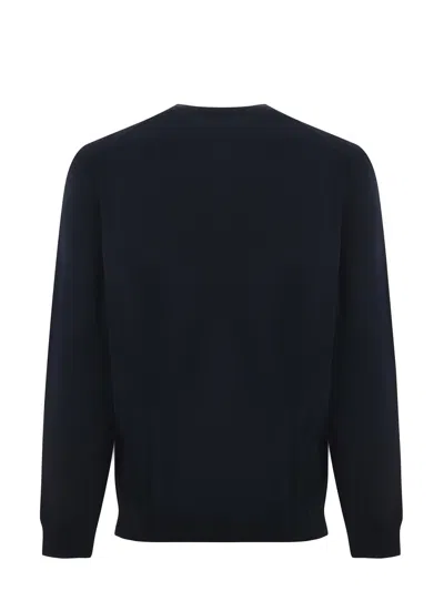 Shop Lacoste Sweater In Blu Scuro