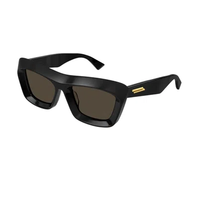 Shop Bottega Veneta Bv1283s Line New Classic 001 Sunglasses In Nero