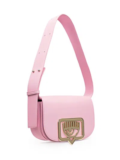 Chiara Ferragni Eyelike-plaque Shoulder Bag In Fairy Tale