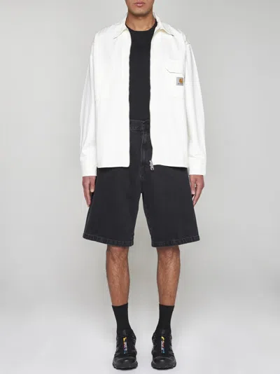 Shop Carhartt Redmond Cotton Shirt Jacket In Off White Rinsed