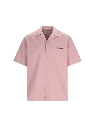 Shop Carhartt Delray Shirt In .xx Glassy Pink / Black
