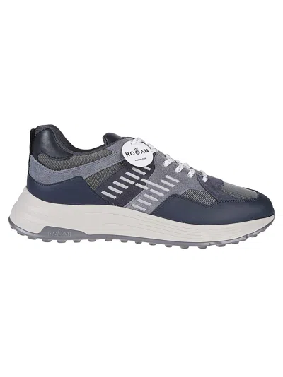 Shop Hogan Hyperlight Sneakers In O Blu Tuareg/notte