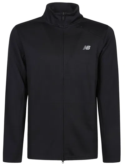 Shop New Balance Tech Full Zip Sweatshirt In Black