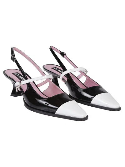 Shop Carel Cecile Slingback Sandals In Noir/blanc