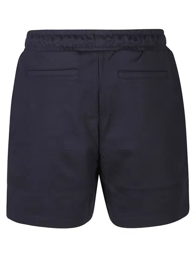 Shop Michael Kors Embroidered Logo Short In Midnight