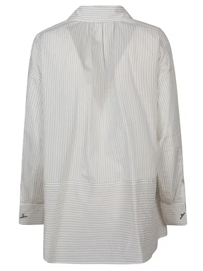 Shop Max Mara Saletta Long Sleeve Blouse In Bianco