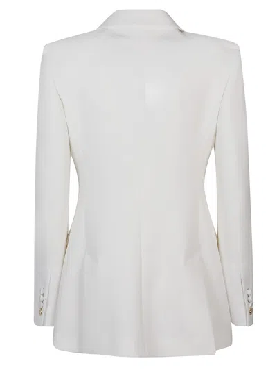 Max Mara Gitane Blazer In Bianco Seta