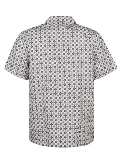 Shop Apc Lloyd Short Sleeve Shirt In Aac Blanc Casse