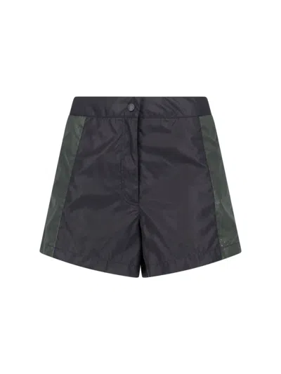 Shop Moncler Born To Protect Pants In Black