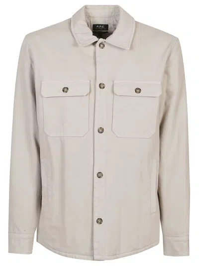 Shop Apc Alessio Jacket In Bae Taupe